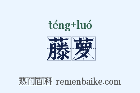 藤萝是什么意思的图片